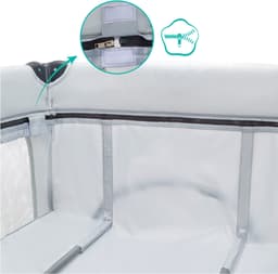 Fillikid Baby-Reisebett Capri | Grau