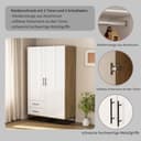 OTTO home Kleiderschrank Luca Kommode Schrank Schlafzimmer | Weiß 4
