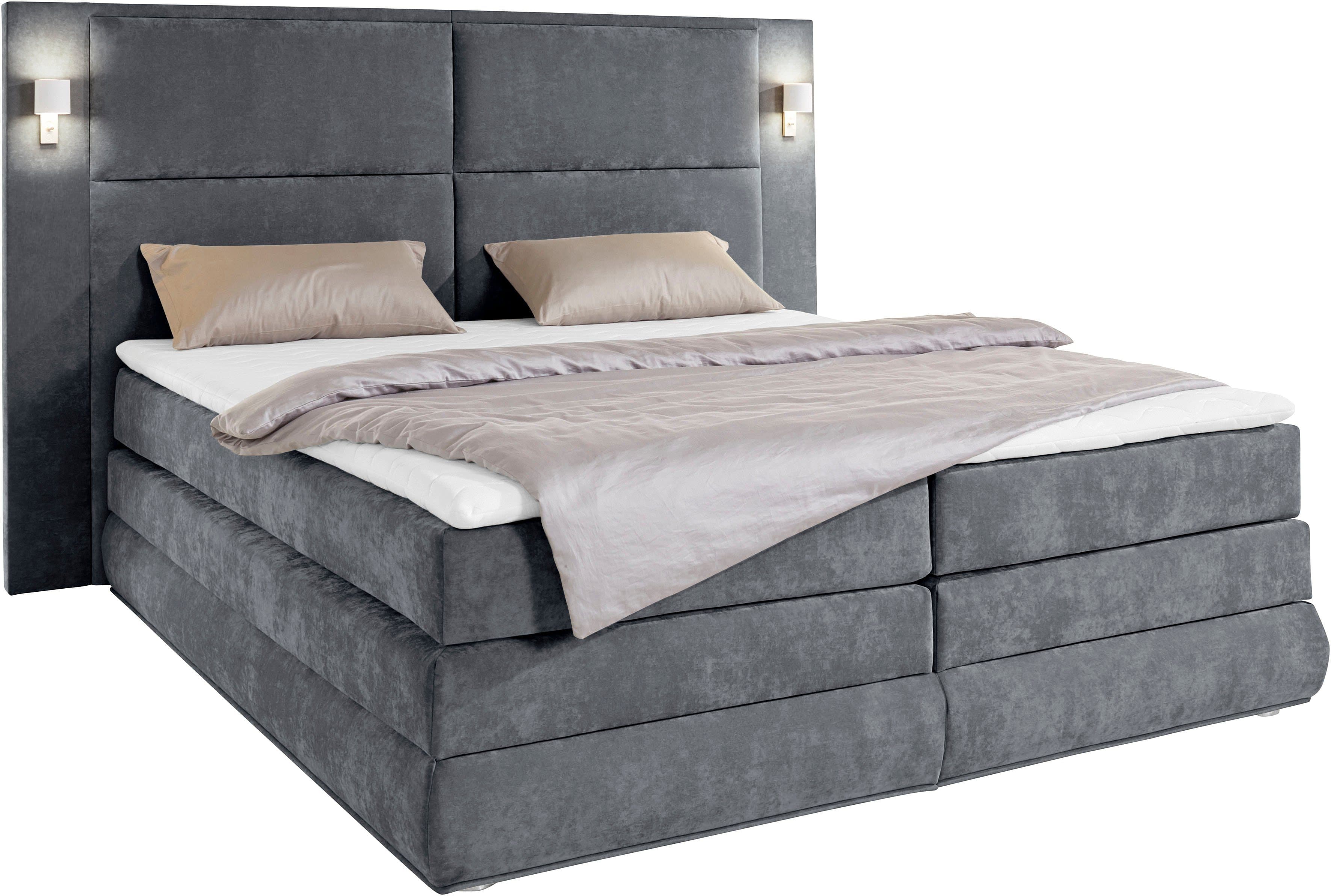 COLLECTION AB Boxspringbett Copenhagen | Grau