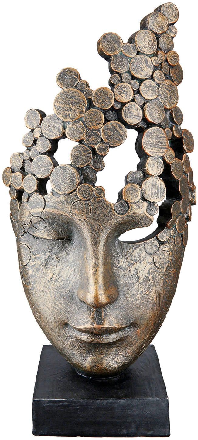Casablanca by Gilde Dekofigur Skulptur "Female Mask" | Bronze
