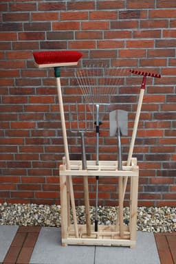 promadino Gartengerätehalter Universal 353/38 | Holztöne
