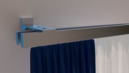 indecko Gardinenstange Bern | Silber