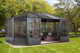 Sojag Pavillon Charleston 12x18 | Grau