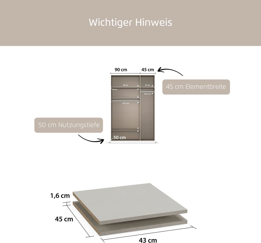 Rauch Einlegeboden-Set | Beige