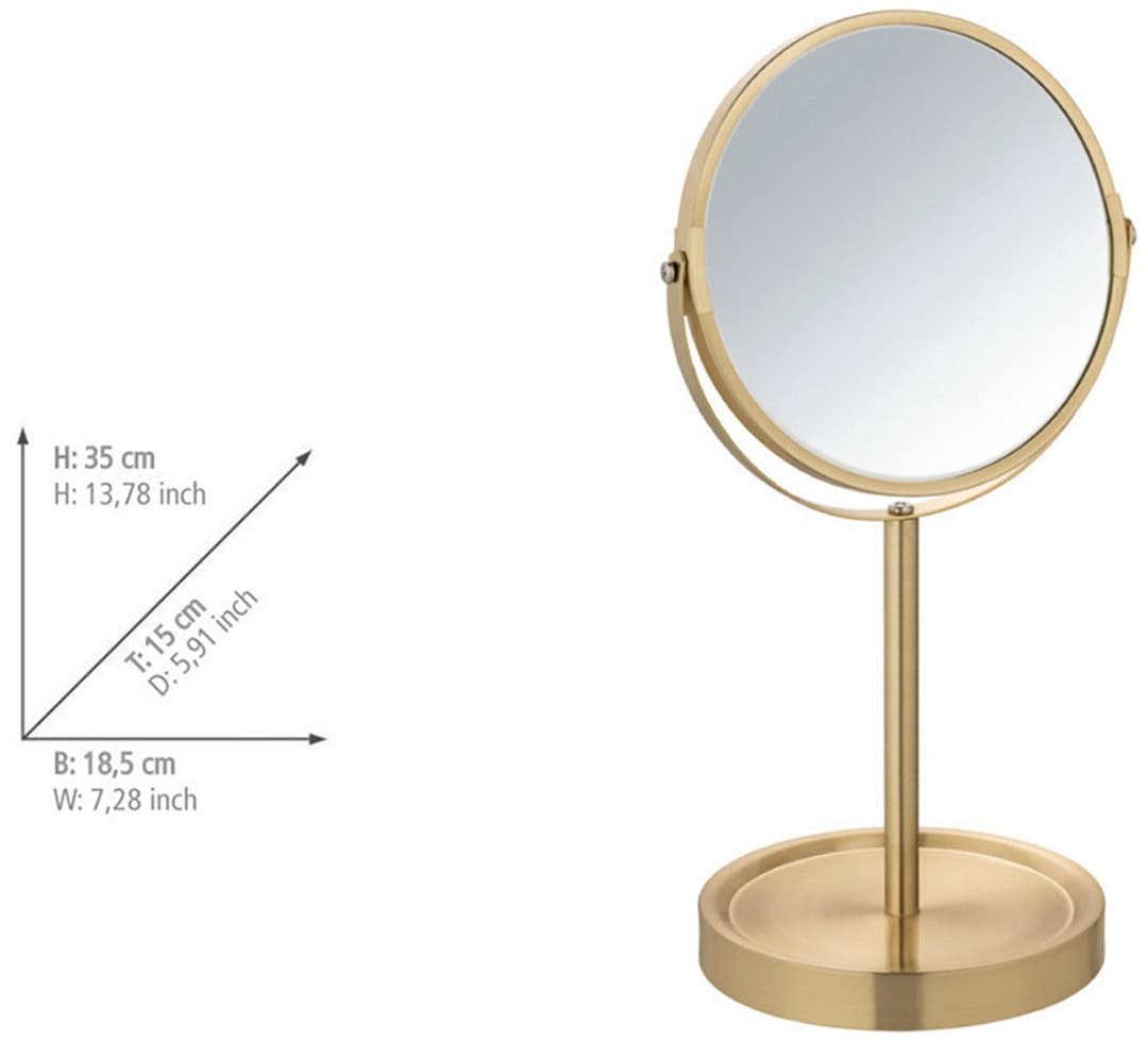 Wenko Standspiegel Modell Alata | Gold