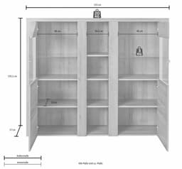 OTTO home Highboard Larona | Holztöne