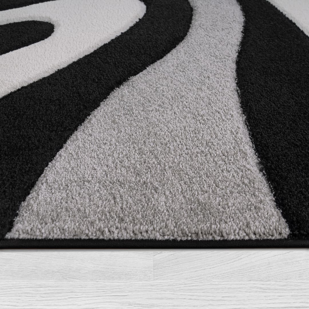 Paco Home Teppich Diamond 760 | Schwarz