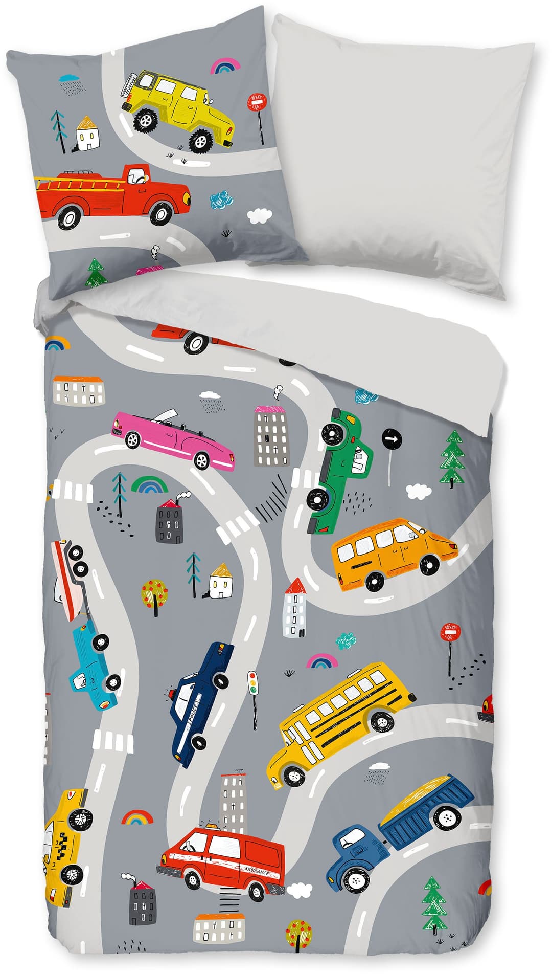 PURE luxury collection Kinderbettwäsche Voyage | Grau