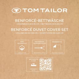 TOM TAILOR HOME ORGANIC LEAVES Bettwäsche | Beige