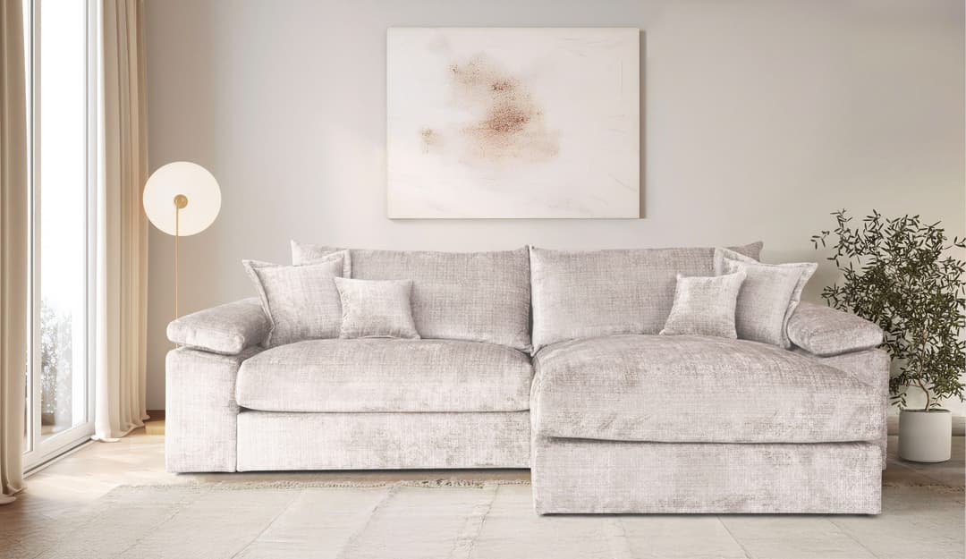 Home affaire Ecksofa Soft&Cosy XXL L-Form | Beige