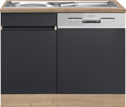 OPTIFIT Spülenschrank Roth | Braun