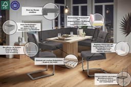 OTTO home Eckbank Rab | Schwarz