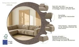 Home affaire Ecksofa LORCAN | Braun