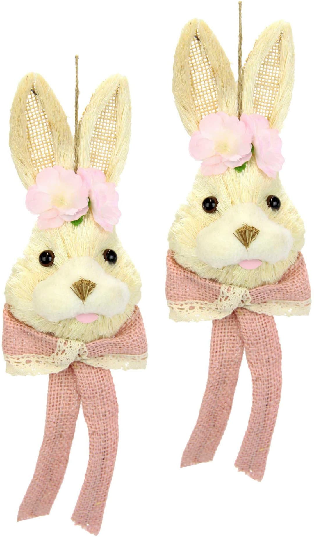 I.GE.A. Osterhase Bast-Hasenkopf | Braun