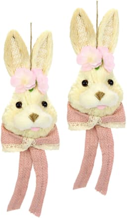 I.GE.A. Osterhase Bast-Hasenkopf | Braun