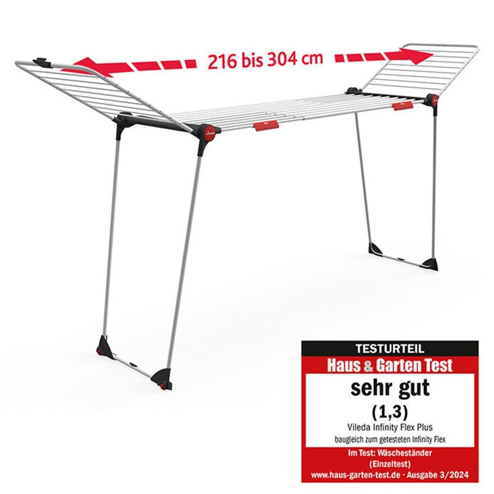 Vileda INFINITY Flex Wäscheständer | Weiß