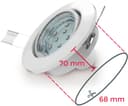 B.K.Licht LED Einbauleuchte 6er Set | Weiß 3