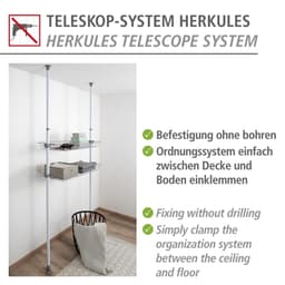 WENKO Organizer Modell Herkules (Set, 2 St) | Grau