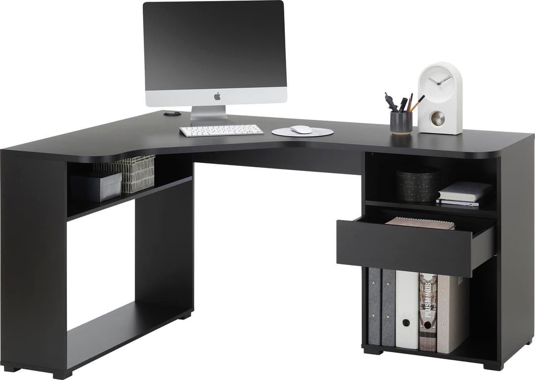 BEGA OFFICE Eckschreibtisch BC3155 | Schwarz