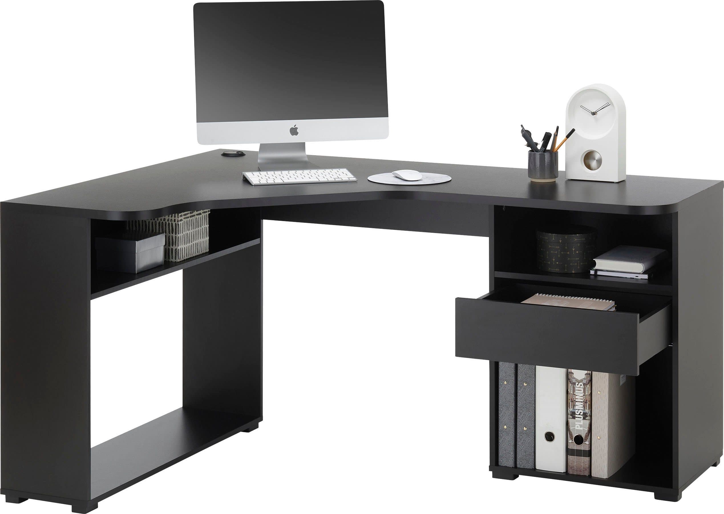 BEGA OFFICE Eckschreibtisch BC3155 | Schwarz