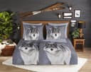 Good morning Wendebettwäsche Wolfie | Grau 2