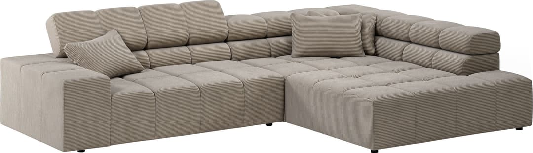 Home affaire Ecksofa Ancona | Braun