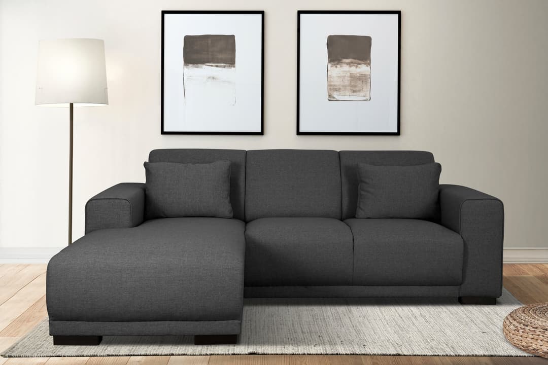 Home affaire Ecksofa BORNHOLM L-Form | Grau