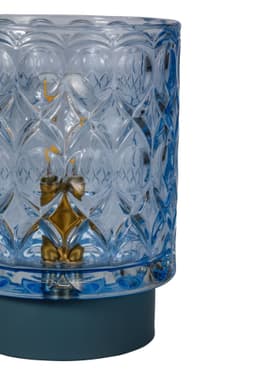 Pauleen LED Tischleuchte Chic Glamour | Blau