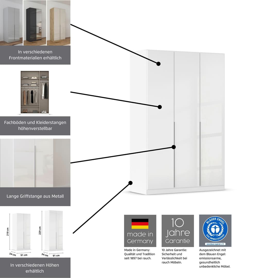 OTTO home AGORDO Kleiderschrank | Grau