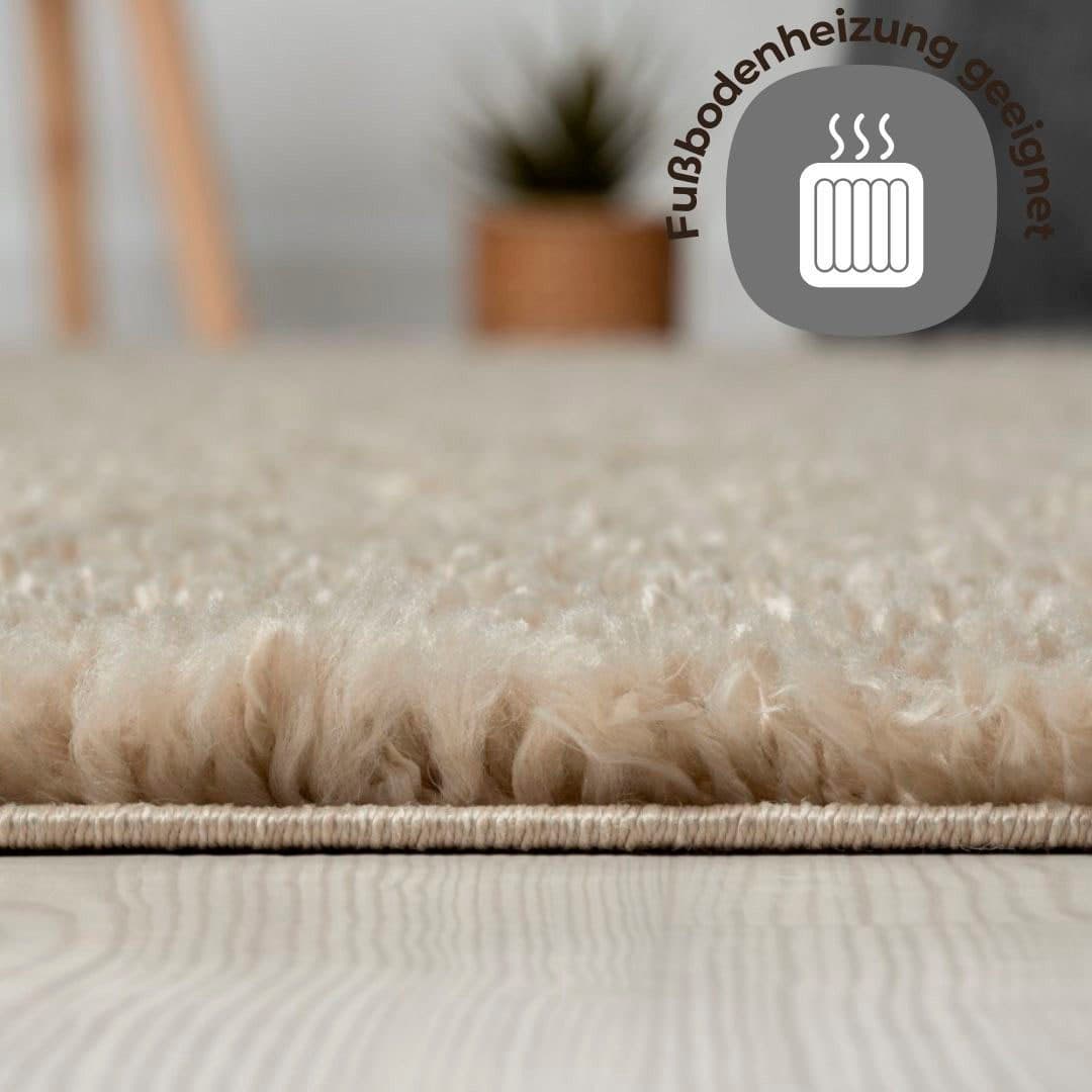 OTTO home Hochflor-Teppich Banji | Beige