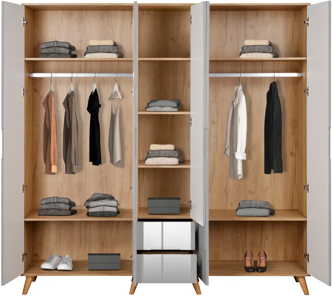 OTTO home Kleiderschrank Lund | Grau