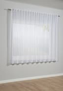 GARDINIA Gardine Schal mit Gardinenband Voile Uni | Weiß 2