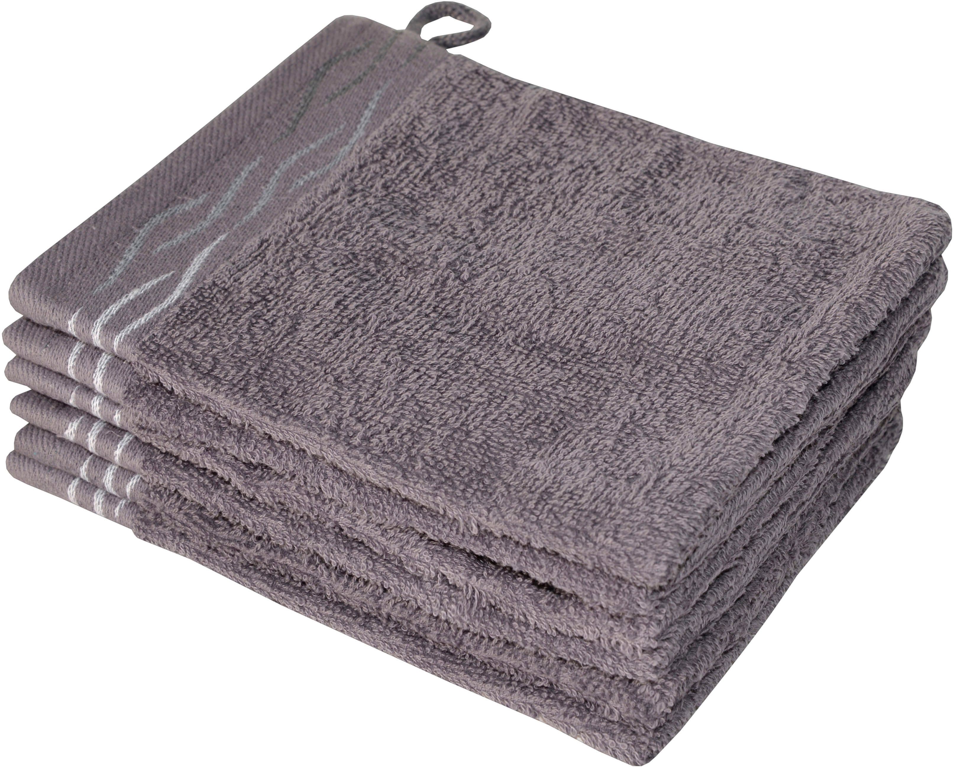 Dyckhoff Waschhandschuh Wave | Grau