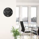 Artland Wanduhr Schiefer | Schwarz