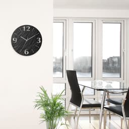 Artland Wanduhr Schiefer | Schwarz