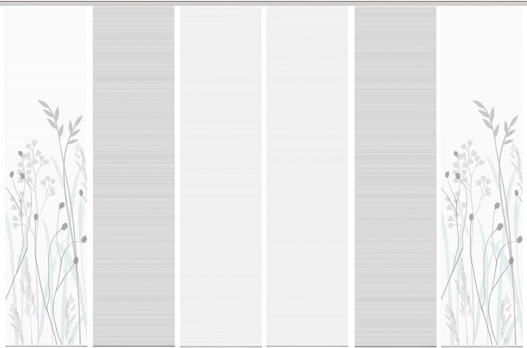 Vision S Schiebegardine GRASIL 6er SET | Grau