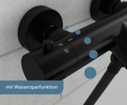 Schütte Wannenarmatur London Thermostat | Schwarz