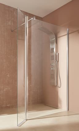 welltime Walk-in-Dusche Mailand | Silber