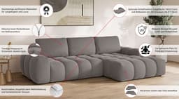 OTTO home Ecksofa AZITA L-Form, 270 cm | Braun