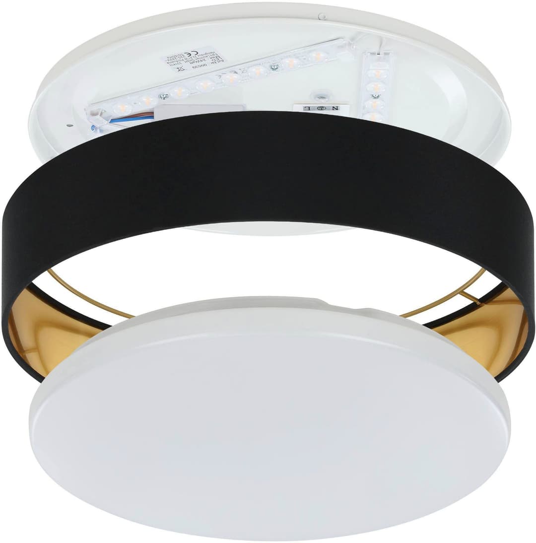 EGLO LED Deckenleuchte Maserlo | Schwarz