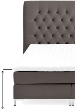 ATLANTIC home collection Boxbett "Benita" | Grau