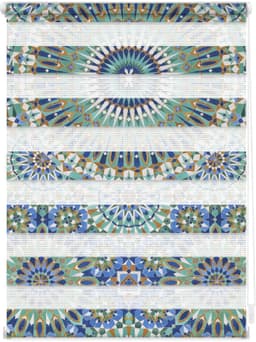 Doppelrollo Duo Rollo Motiv Orientalisches Muster | Mehrfarbig