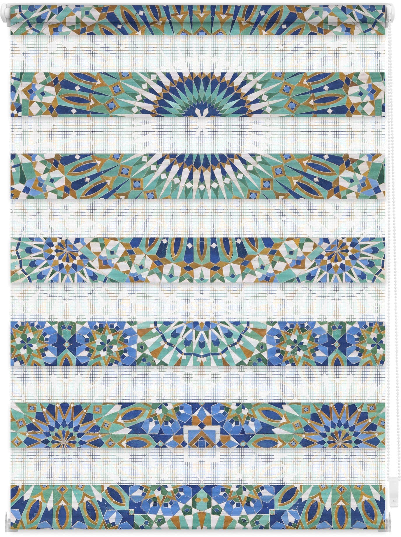 Doppelrollo Duo Rollo Motiv Orientalisches Muster | Mehrfarbig