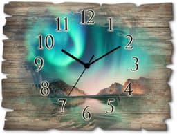 Artland Wanduhr Auroraborialis | Holztöne