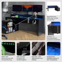 FORTE Gamingtisch Tezaur | Schwarz 3