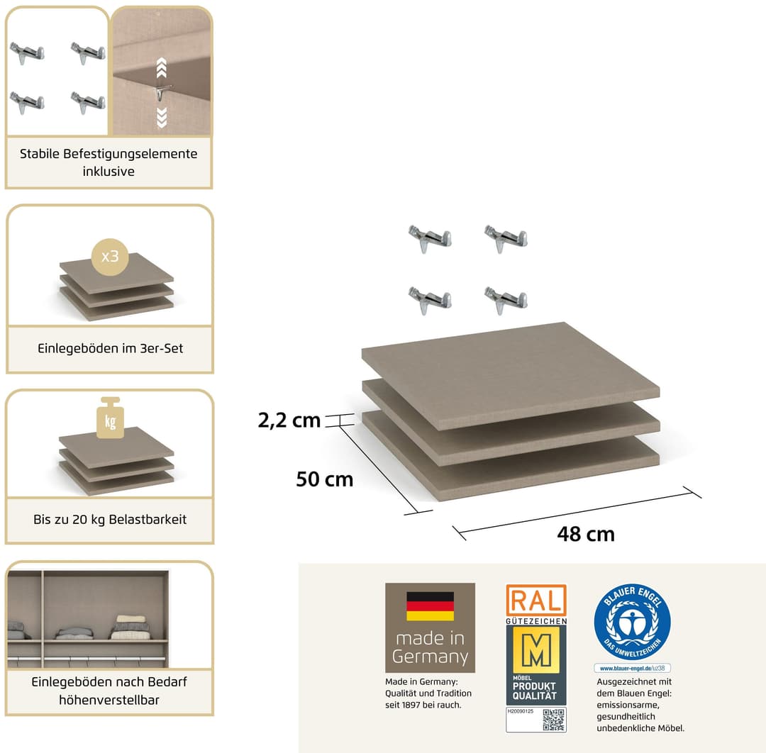 Rauch Einlegeboden | Beige