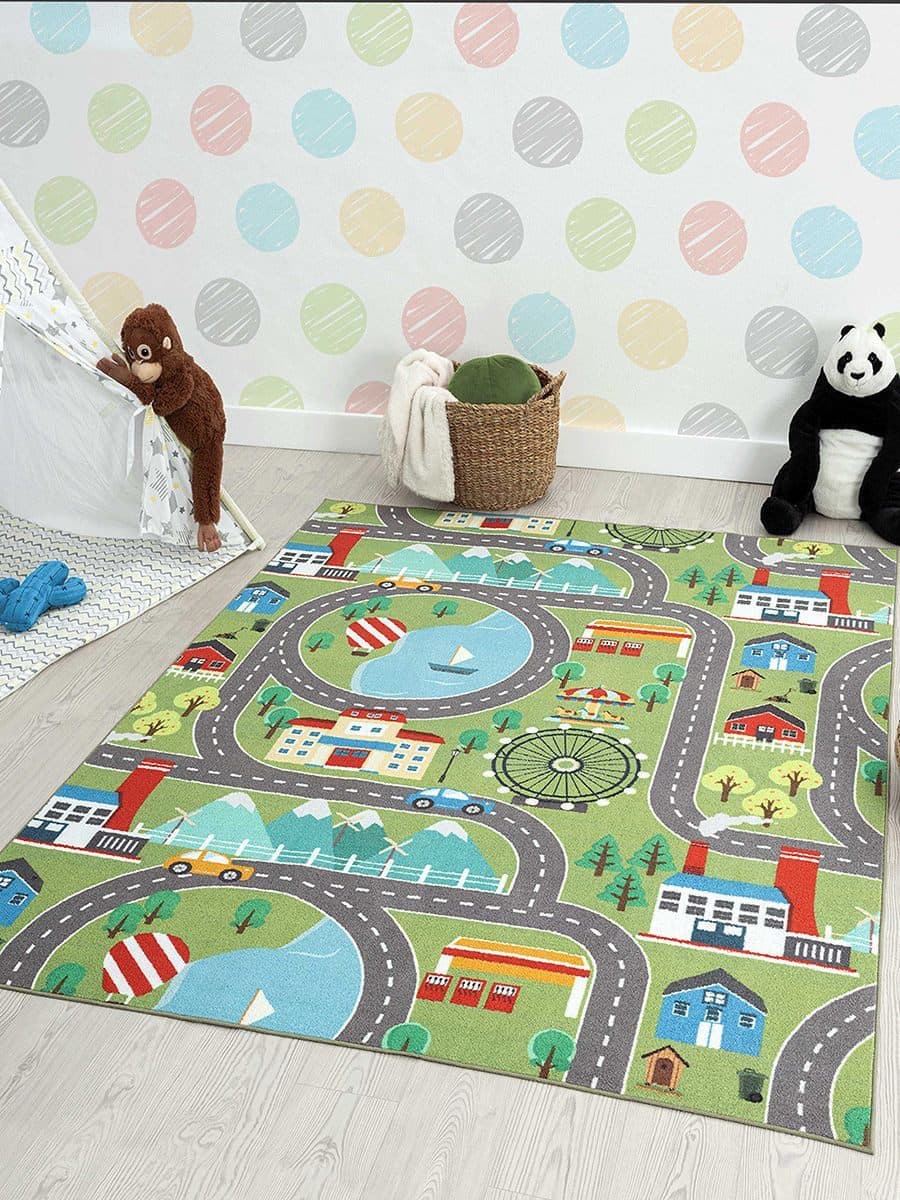 the carpet Teppich Happy Life | Grün