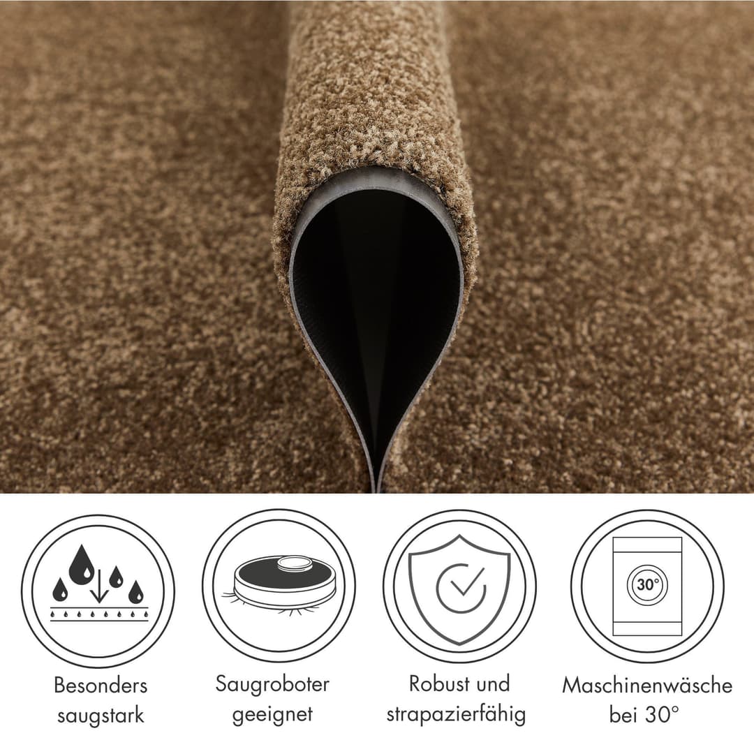 Andiamo Fußmatte Super Wash & Clean | Braun