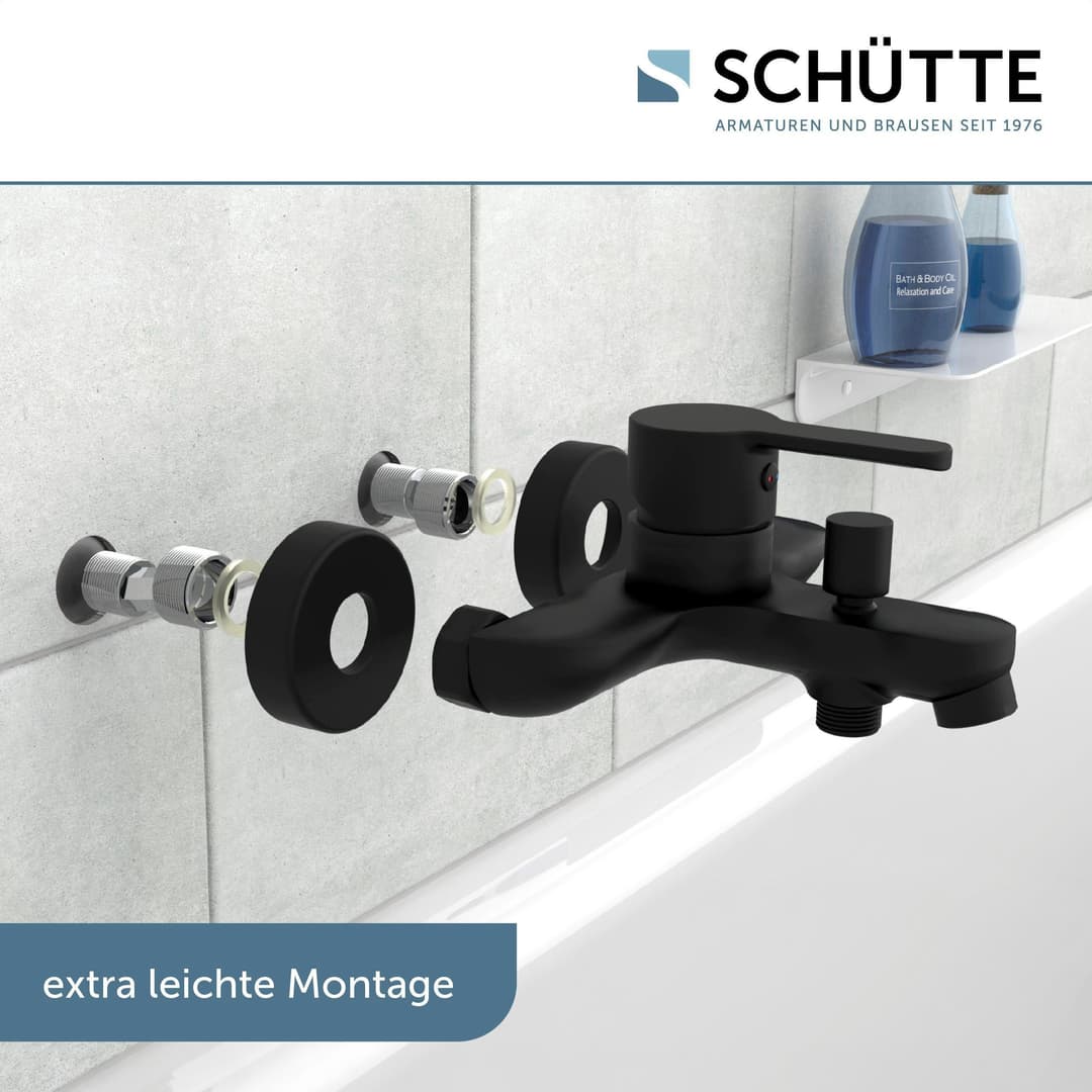 Schütte Wannenarmatur DENVER | Schwarz