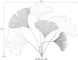 HOFMANN LIVING AND MORE Wanddekoobjekt Gingko | Gold